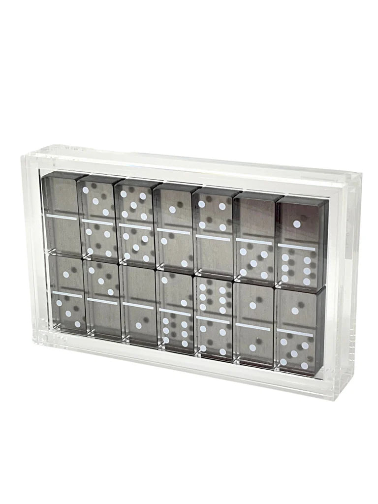 Silver Domino Set