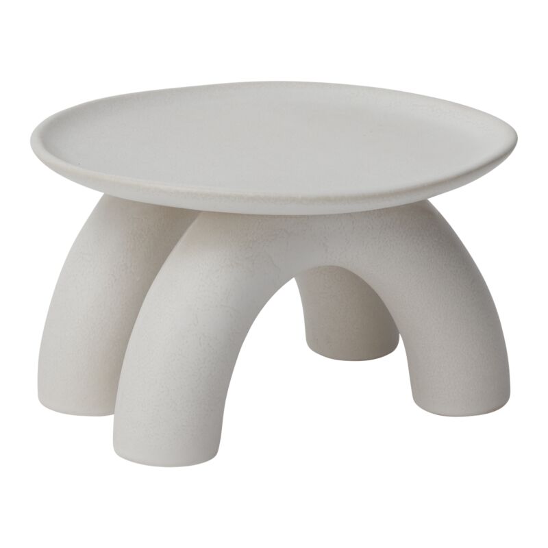 White Footed Saucer