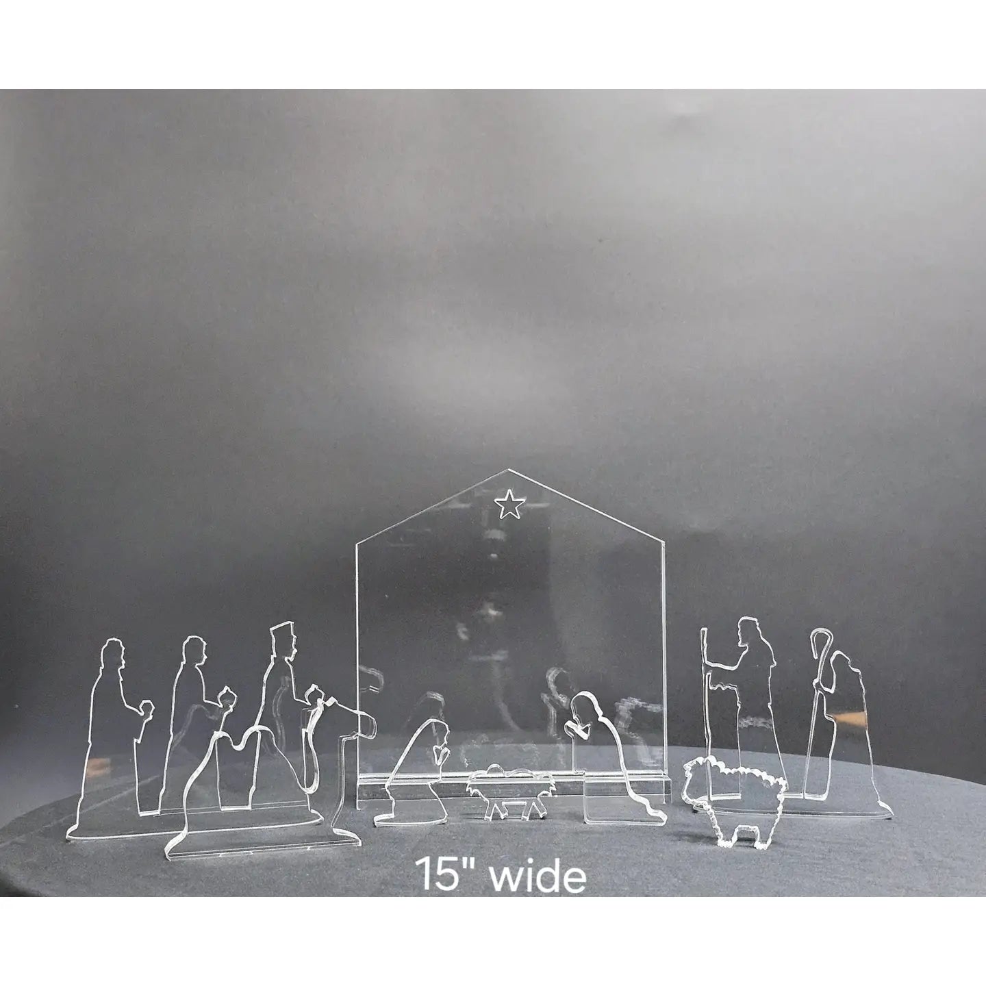 Handmade Acrylic Nativity Scene