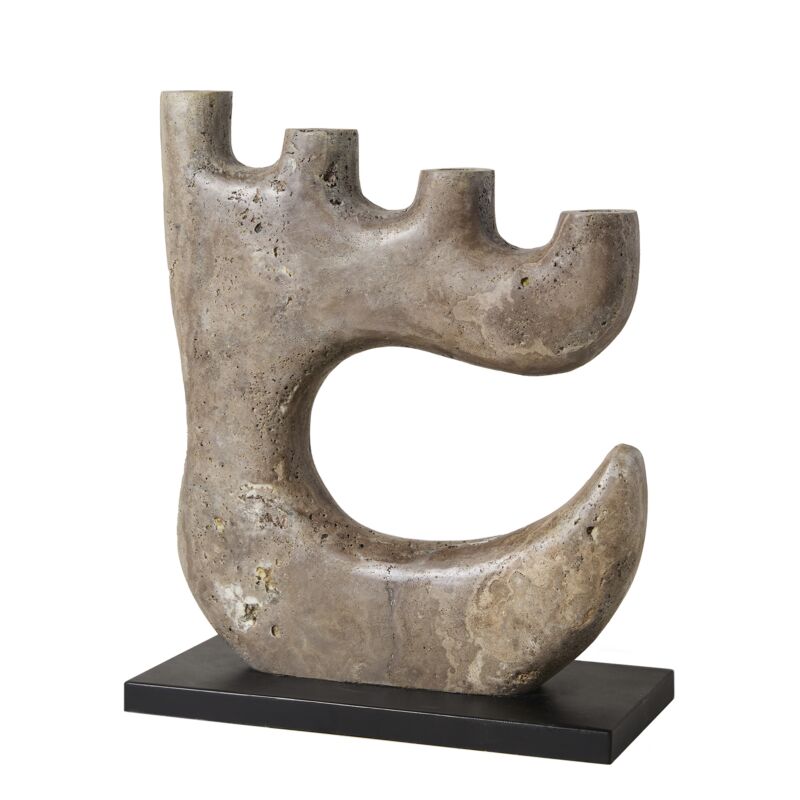 Travertine Marble Candleholder