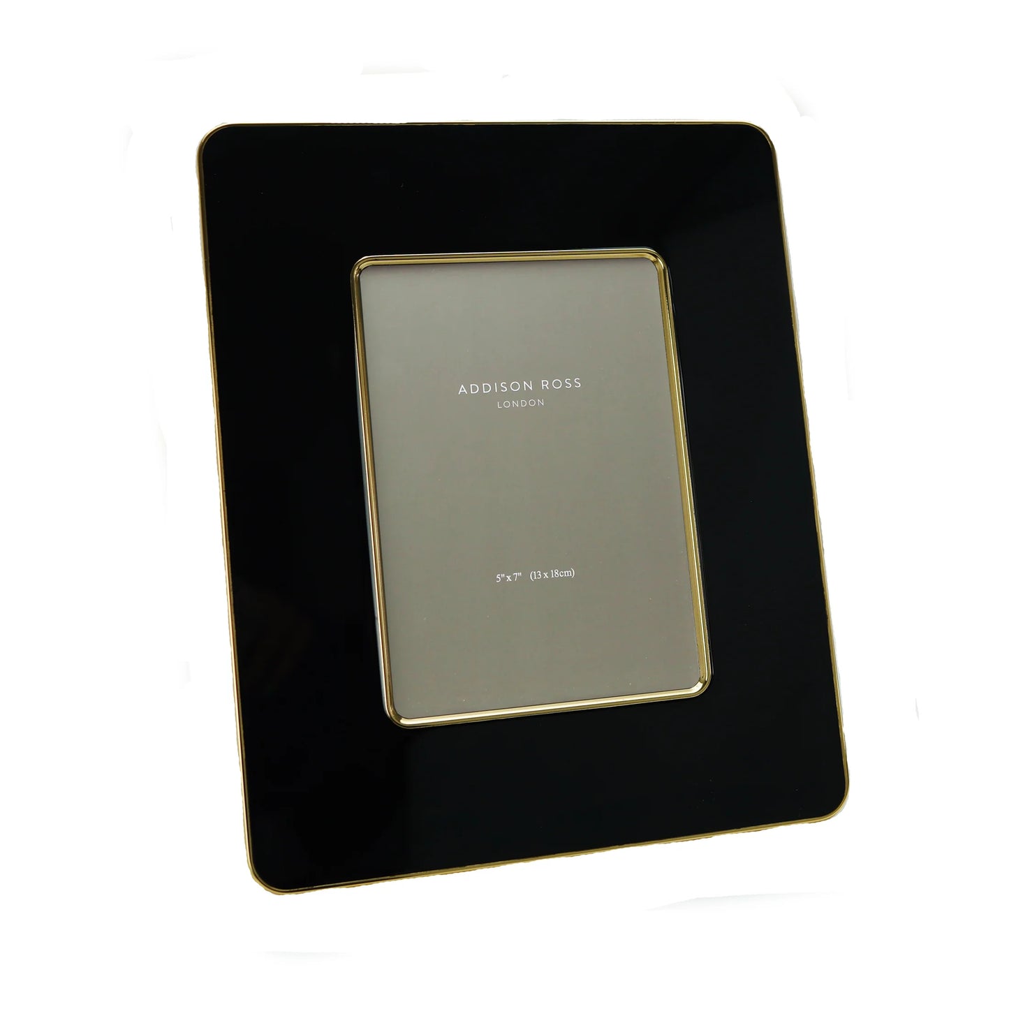 Black & Gold Enamel Photo Frame