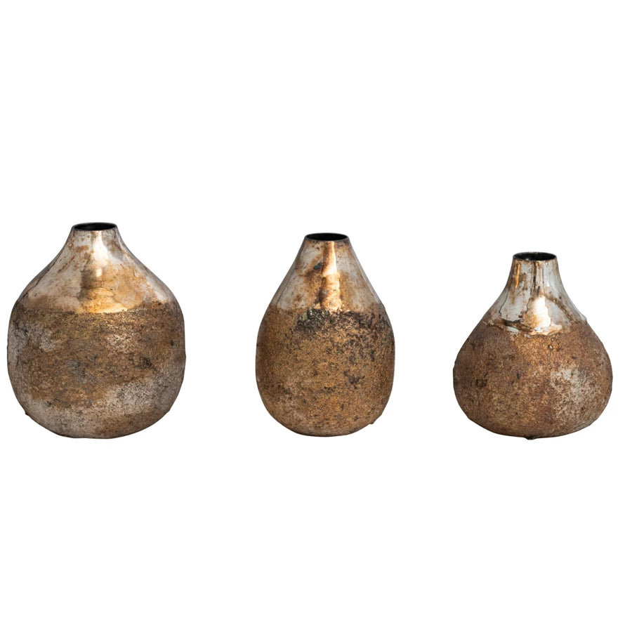 Burnt Gold Bud Vase Set
