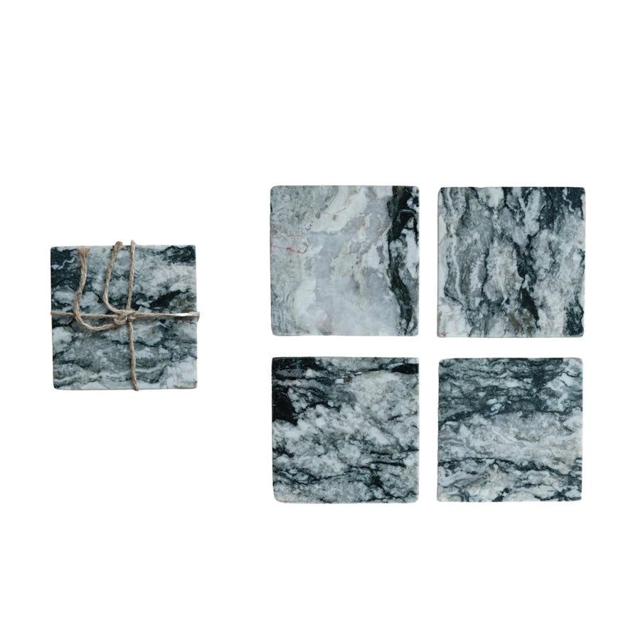 Marble Coaster Set