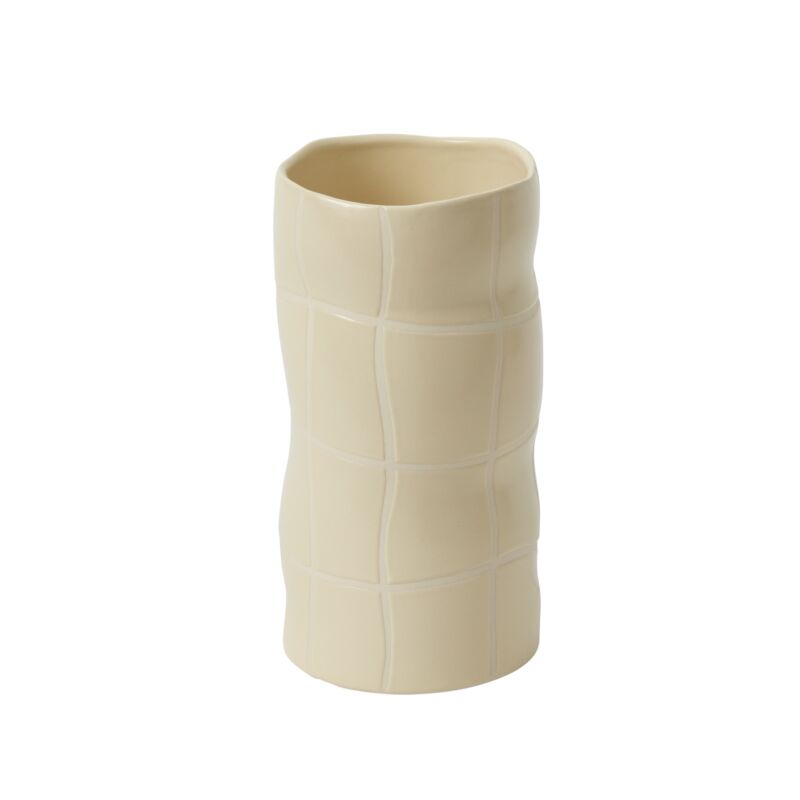 Irregular Shaped Grid Vase