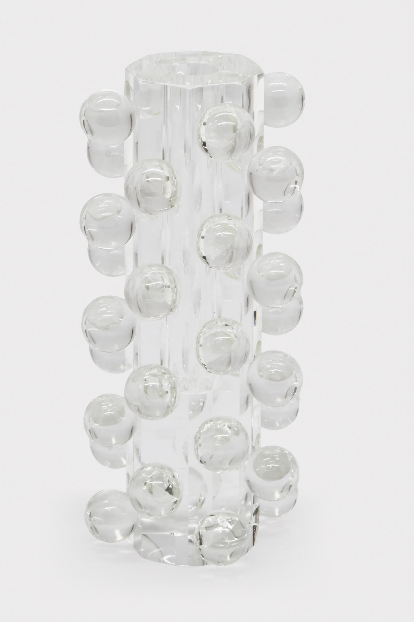Octagonal Bud Vase w/ Scattered Balls