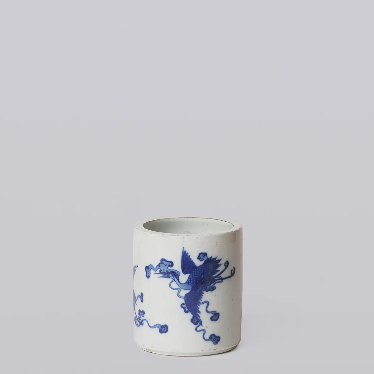 Crane Motif Orchid Pot